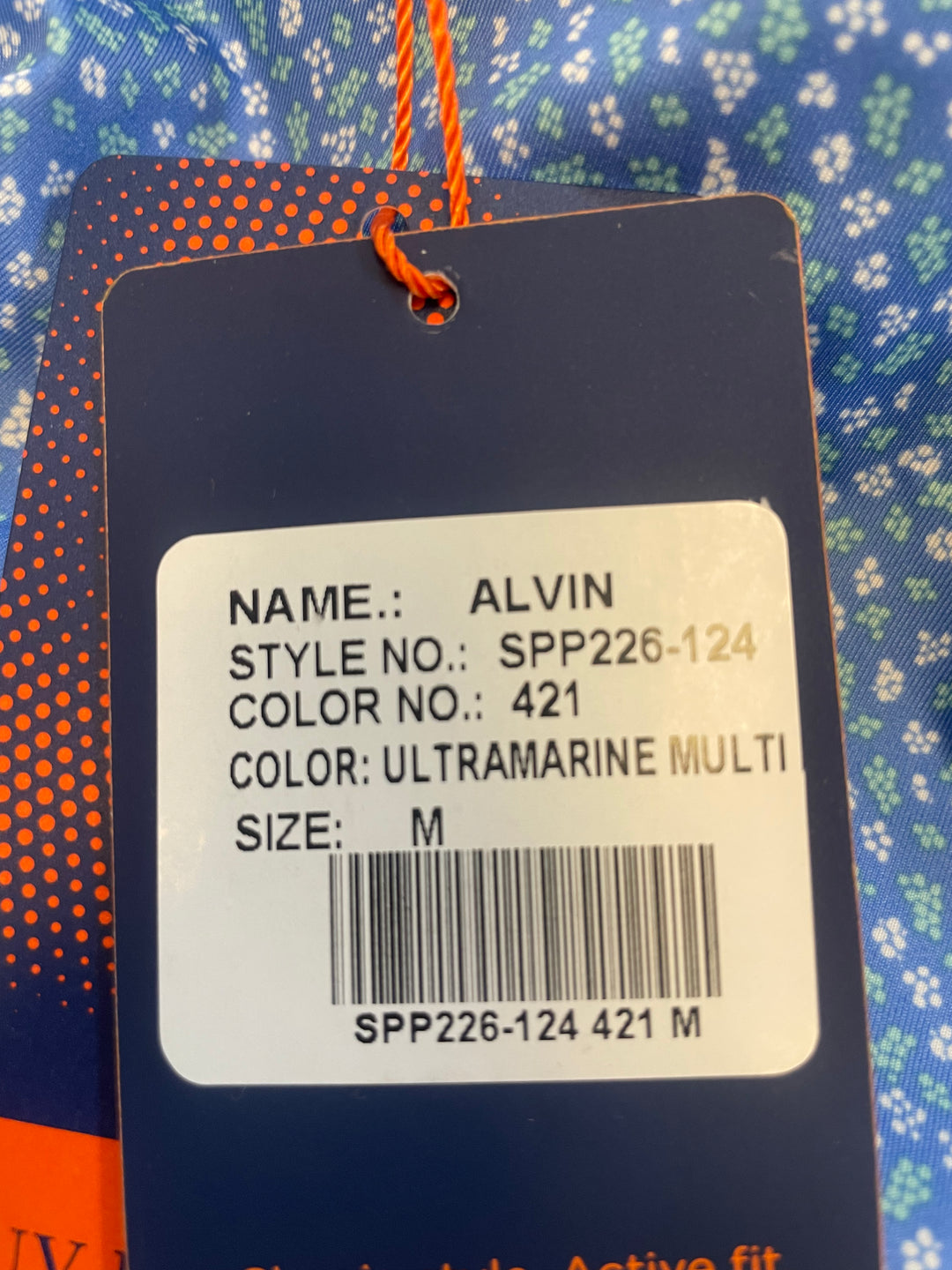Donald Ross Mens Alvin Mixed Berries Short Sleeve Polo (w/logo) - Ultramarine