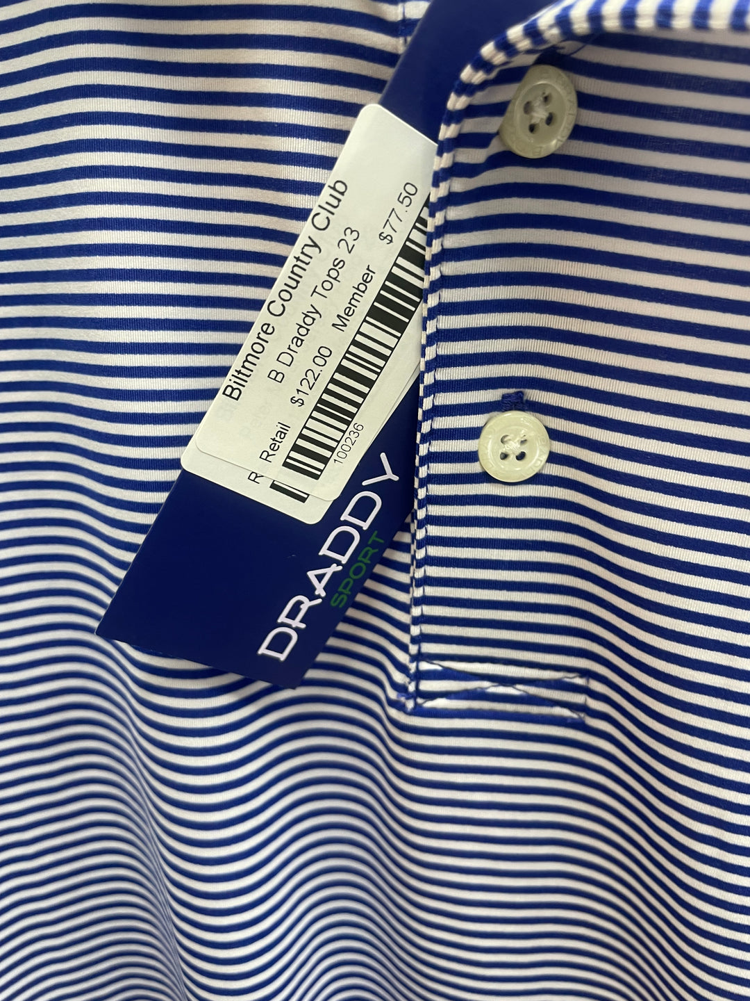 B Draddy Mens Jimmy Short Sleeve Polo (w/logo) - Deep Navy/White