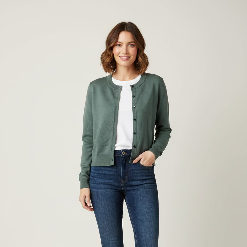 27 Miles Womens Rachel Cardigan Long Sleeve Sweater - Steel