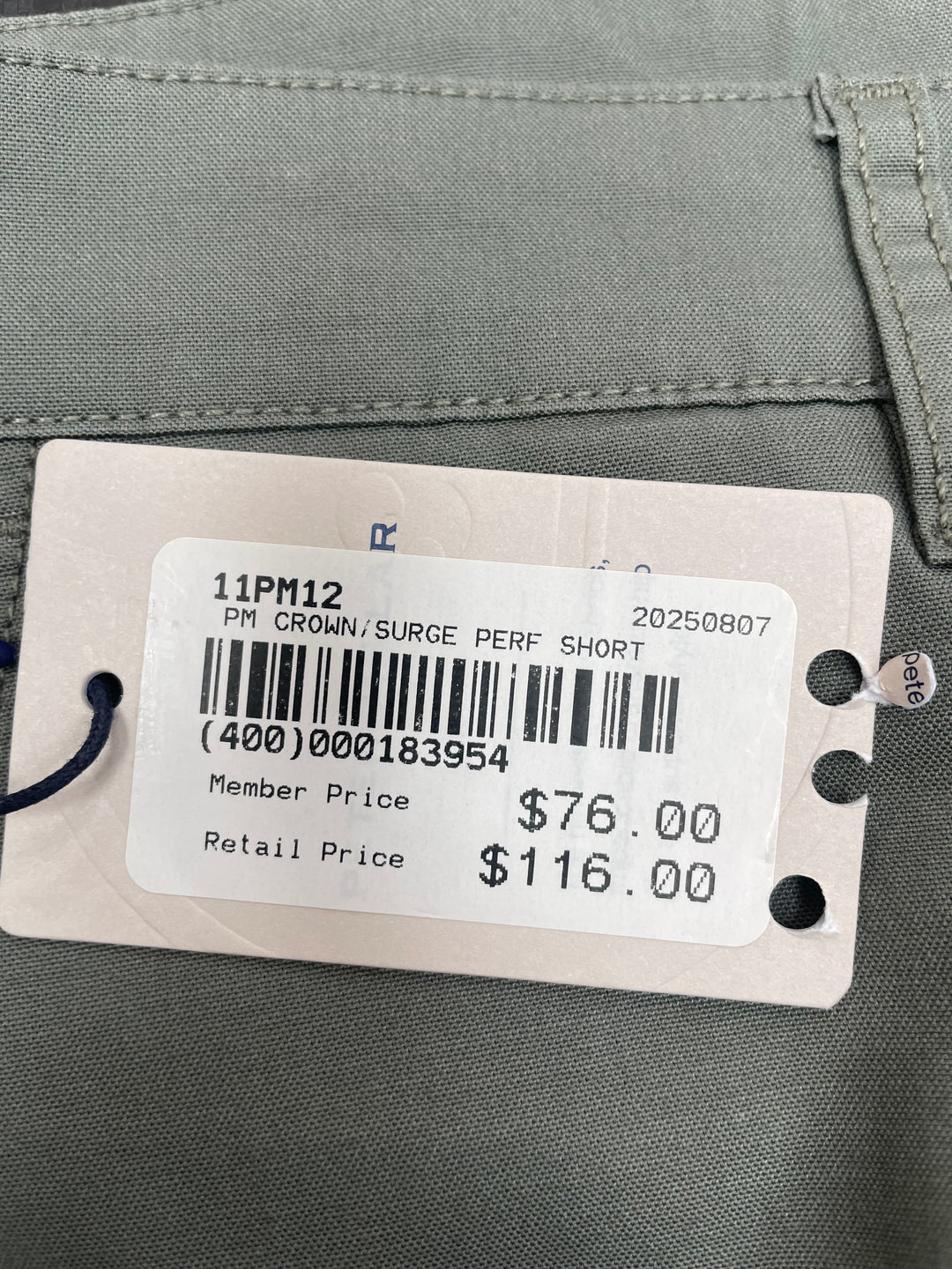 Peter Millar Mens Crown/Surge Performance Shorts - Dark Green