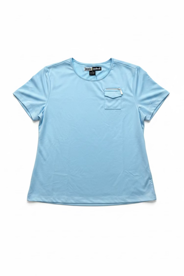 Jamie Sadock Womens Short Sleeve Top - Blue Bell