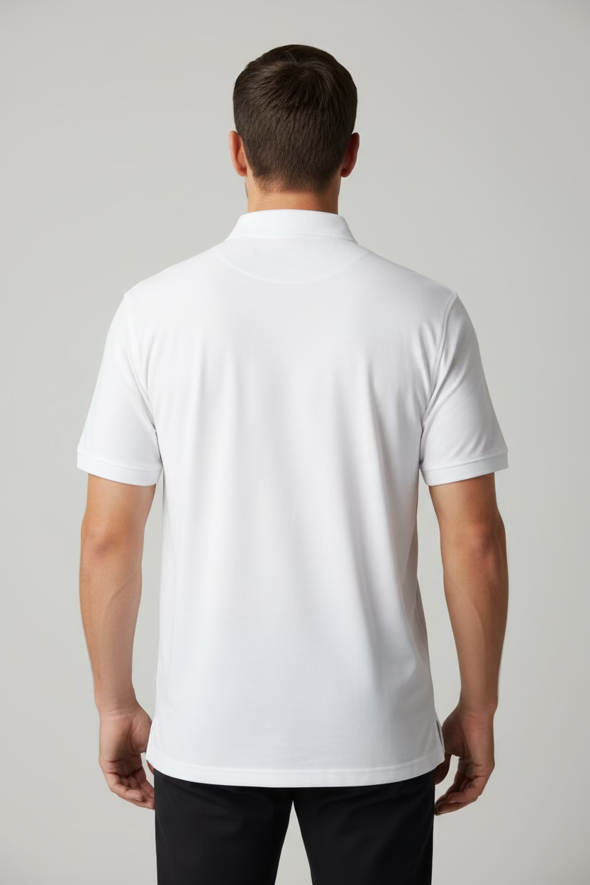 Holderness & Bourne Macdonald Short Sleeve Polo (w/logo) - White