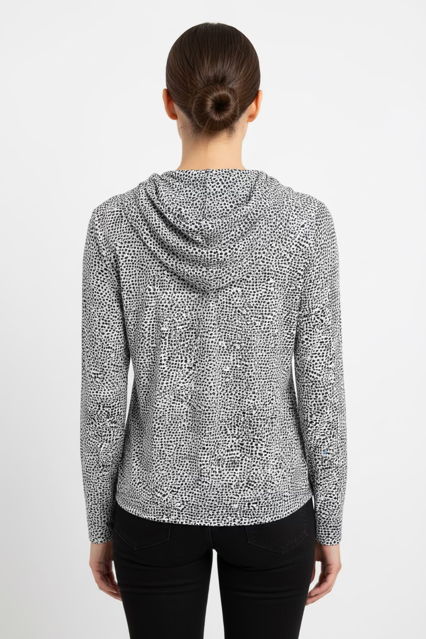 Jamie Sadock Womens Zip Long Sleeve Jacket - Animal Party