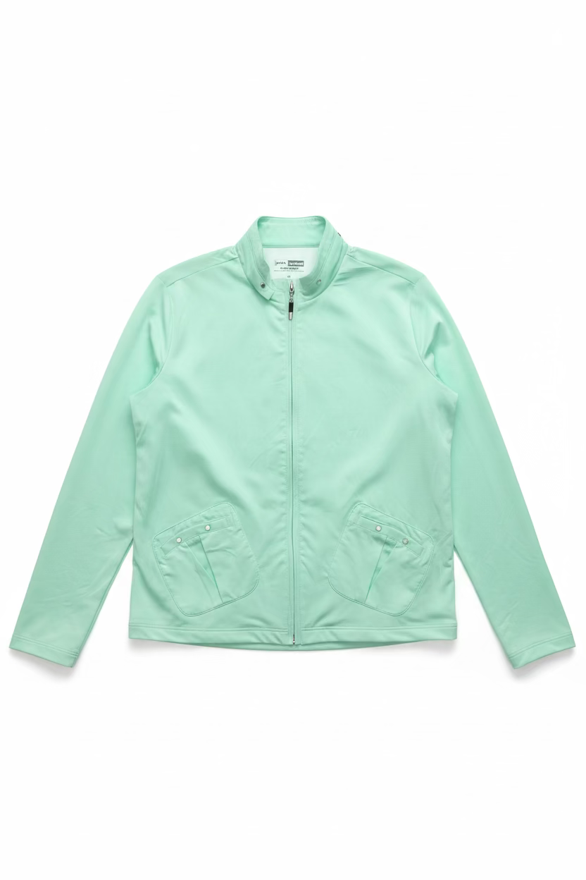 Jamie Sadock Womens Zip Long Sleeve Jacket - Seafoam