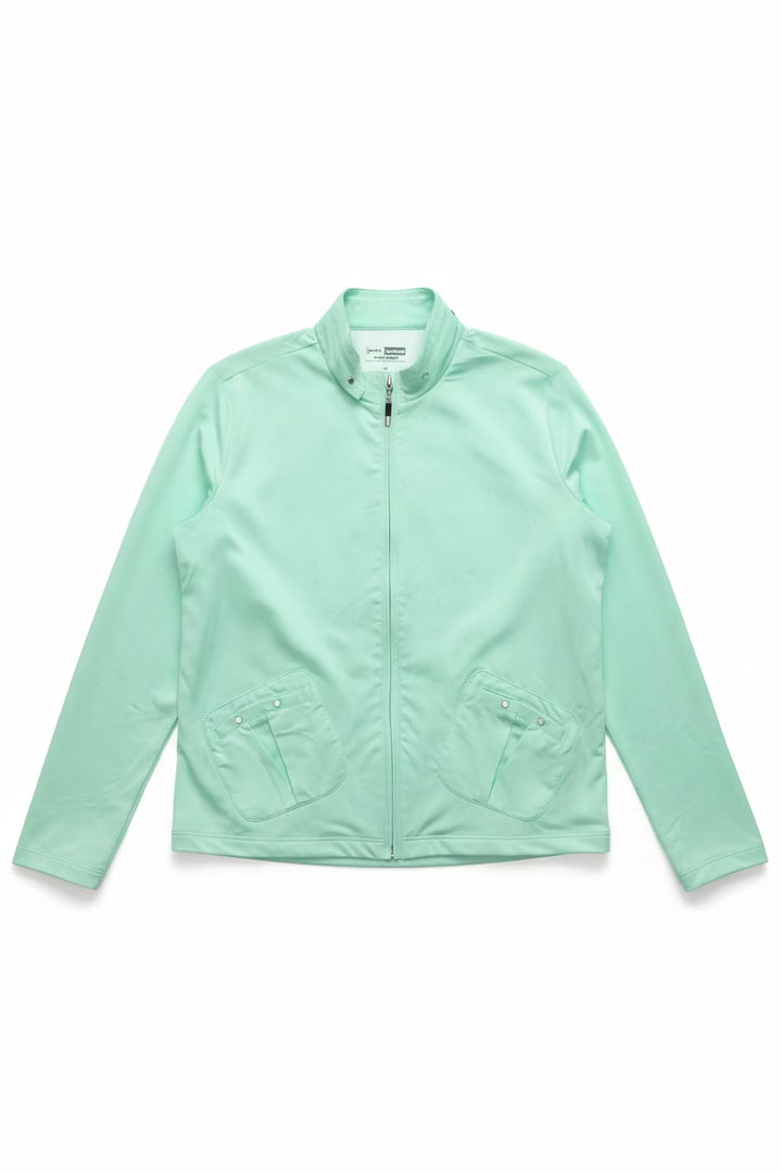 Jamie Sadock Womens Zip Long Sleeve Jacket - Seafoam