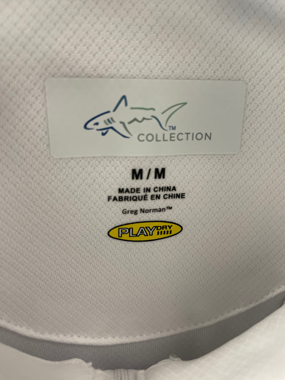 Greg Norman Womens Long Sleeve Zip Polo - Blizzard - Medium