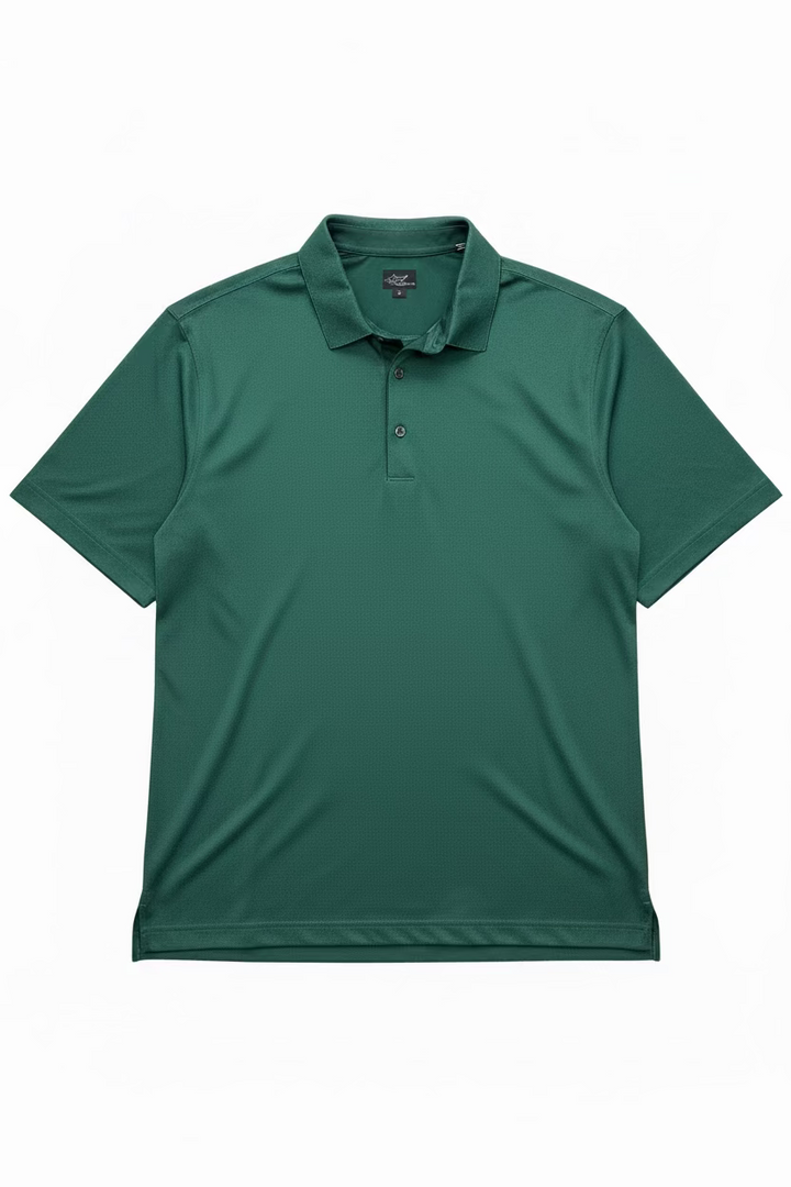 Greg Norman Mens Pro Series Short Sleeve Polo - Forest Green