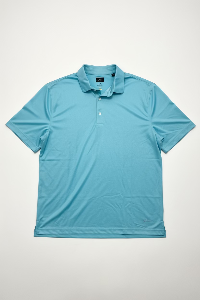 Greg Norman Mens Pro Series Short Sleeve Polo - Marine Blue