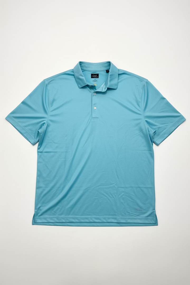 Greg Norman Mens Pro Series Short Sleeve Polo - Marine Blue