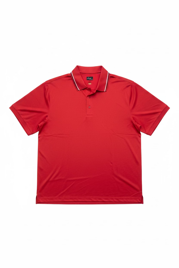 Greg Norman Mens Short Sleeve Polo - Patriot Red - Large