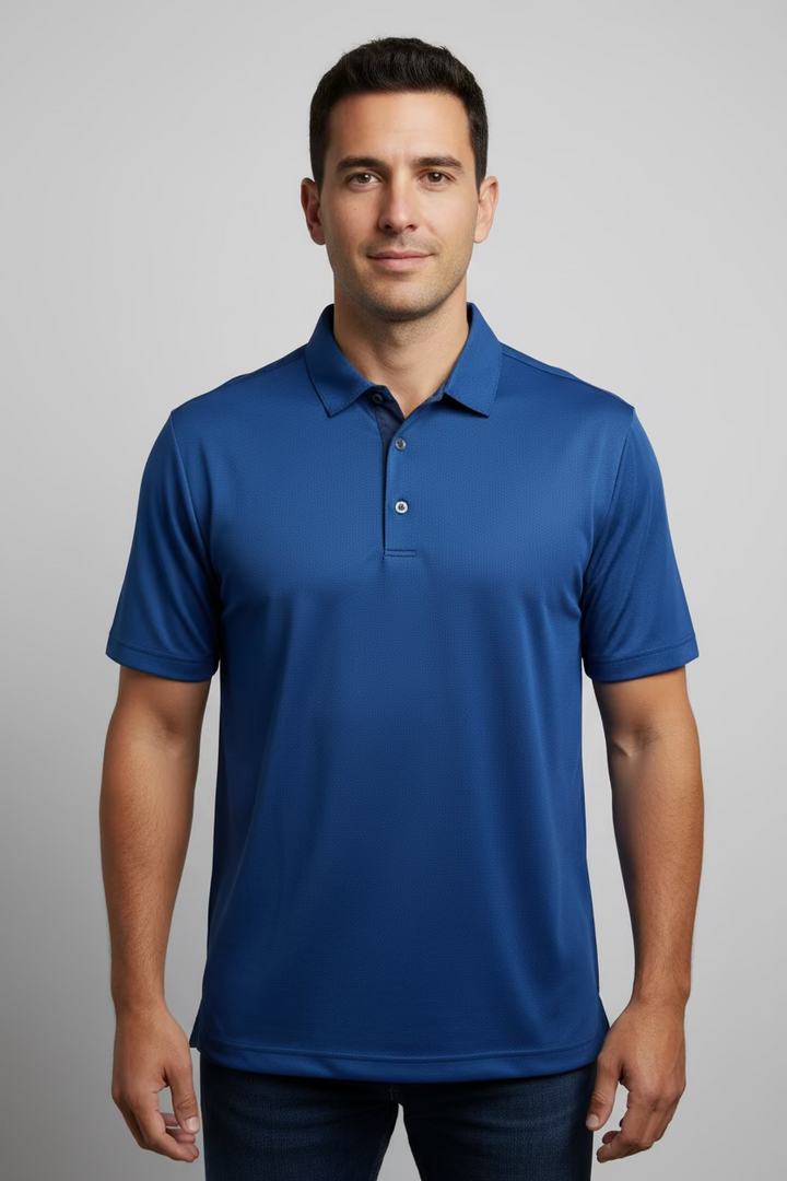 Greg Norman Mens Pro Series Short Sleeve Polo - Navy
