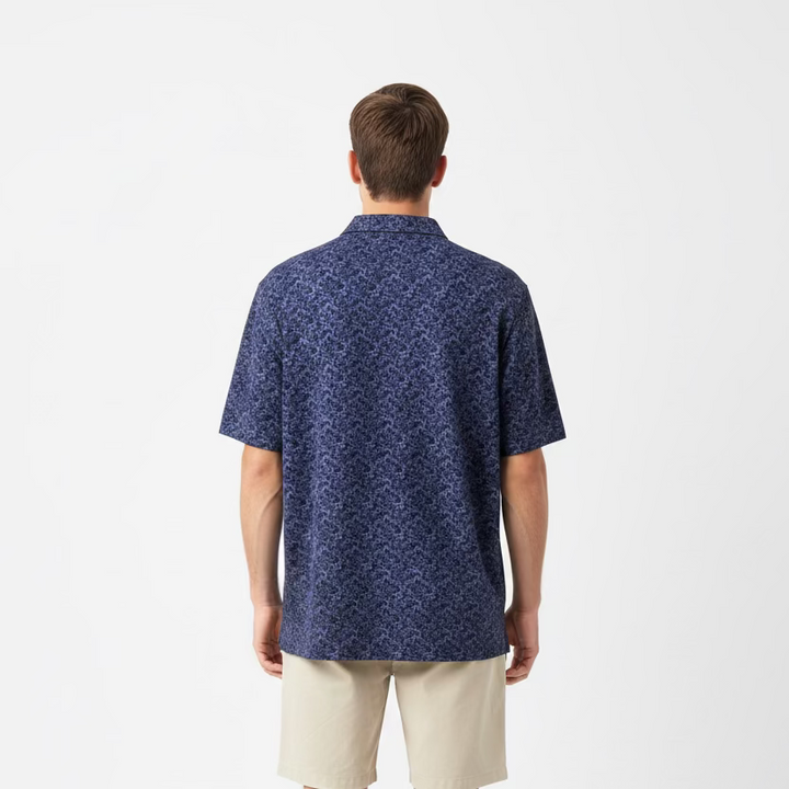 Greg Norman Mens Short Sleeve Coral Polo - Dusty Purple