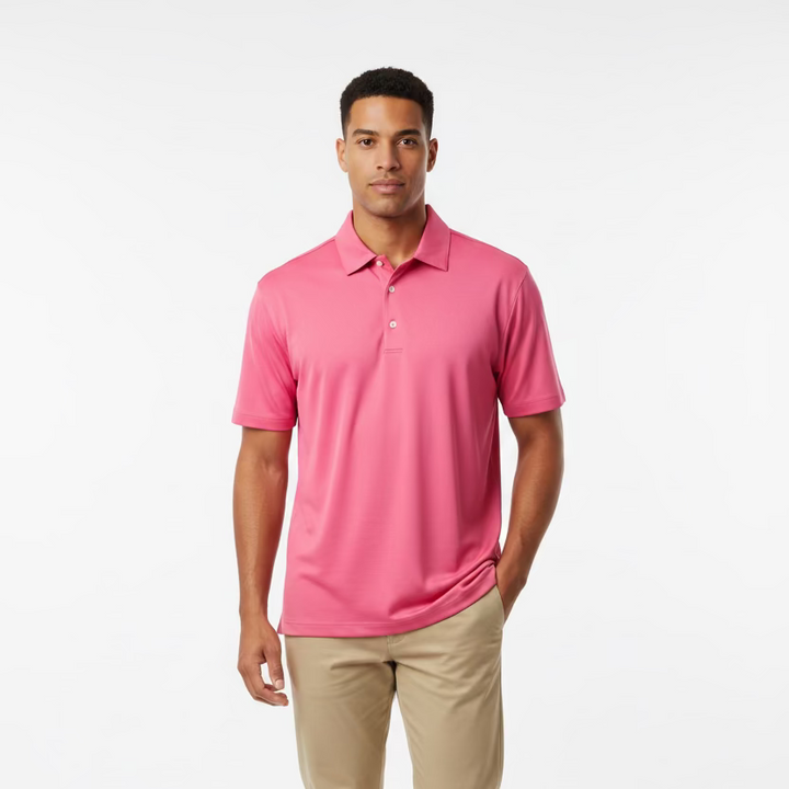 Greg Norman Mens Short Sleeve Casual Polo - Watermelon