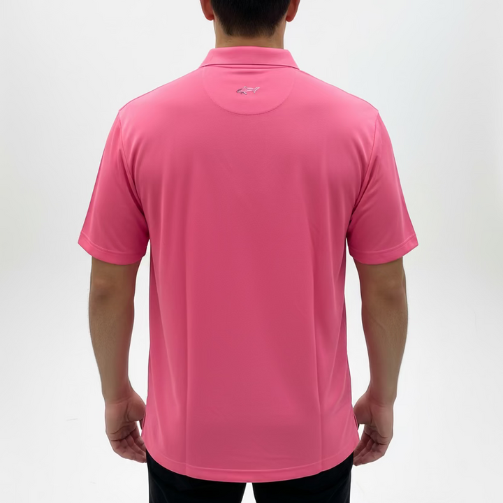Greg Norman Mens Short Sleeve Casual Polo - Watermelon