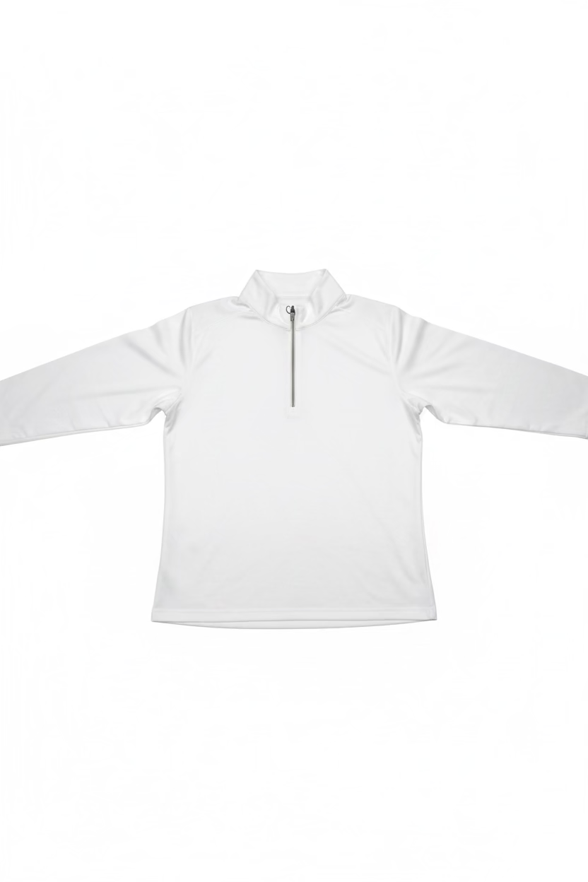 Greg Norman Mens Long Sleeve Pro Series Polo - White