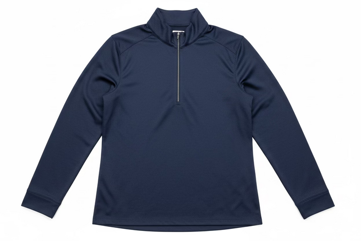 Greg Norman Womens Long Sleeve Pro Series Polo - Navy Heather