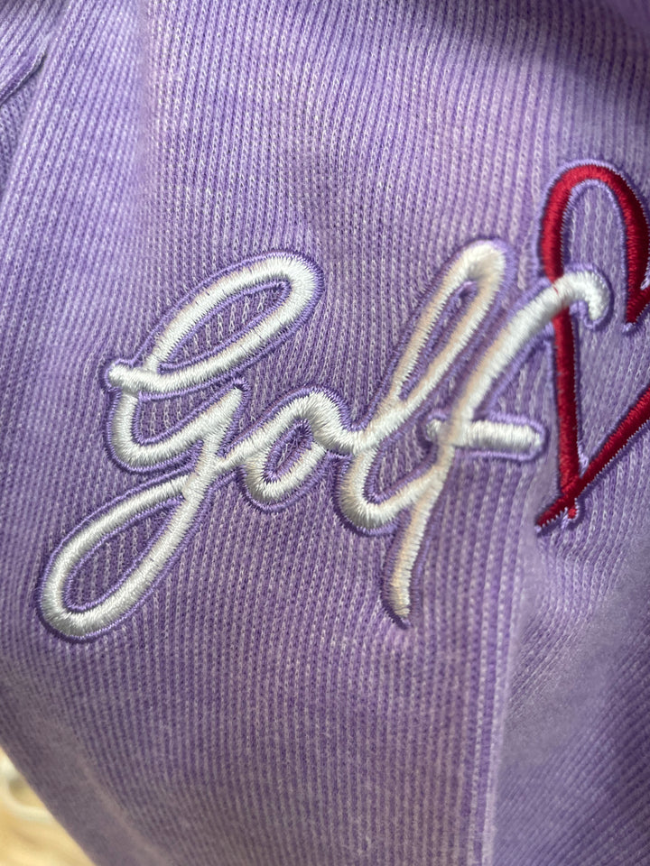 Greg Norman Womens Long Sleeve Knit Pullover - Lavender Bliss Heather