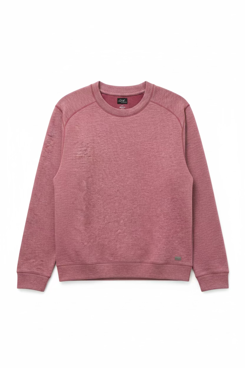 Greg Norman Mens Long Sleeve Sweatshirt - Sangria Heather