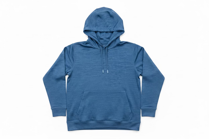 Greg Norman Mens Long Sleeve Hoodie - Bay Blue Heather - Large