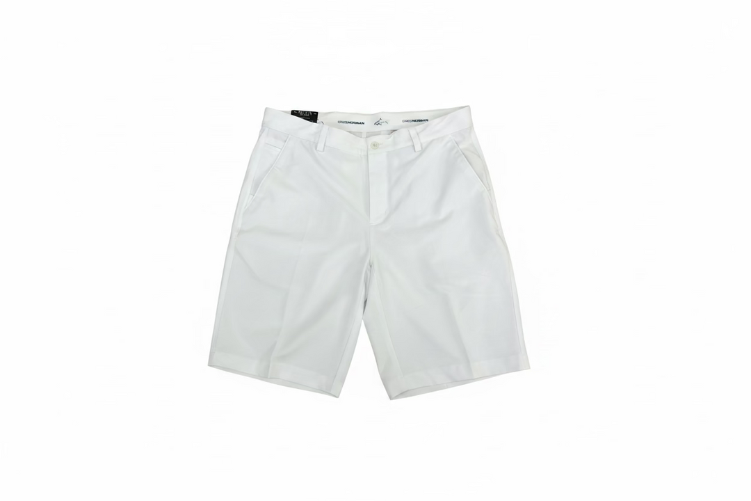Greg Norman Mens Tech Shorts - White Beach - 34