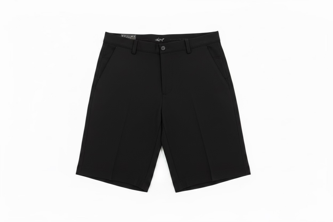 Greg Norman Mens Tech Shorts - Black Sea - 34
