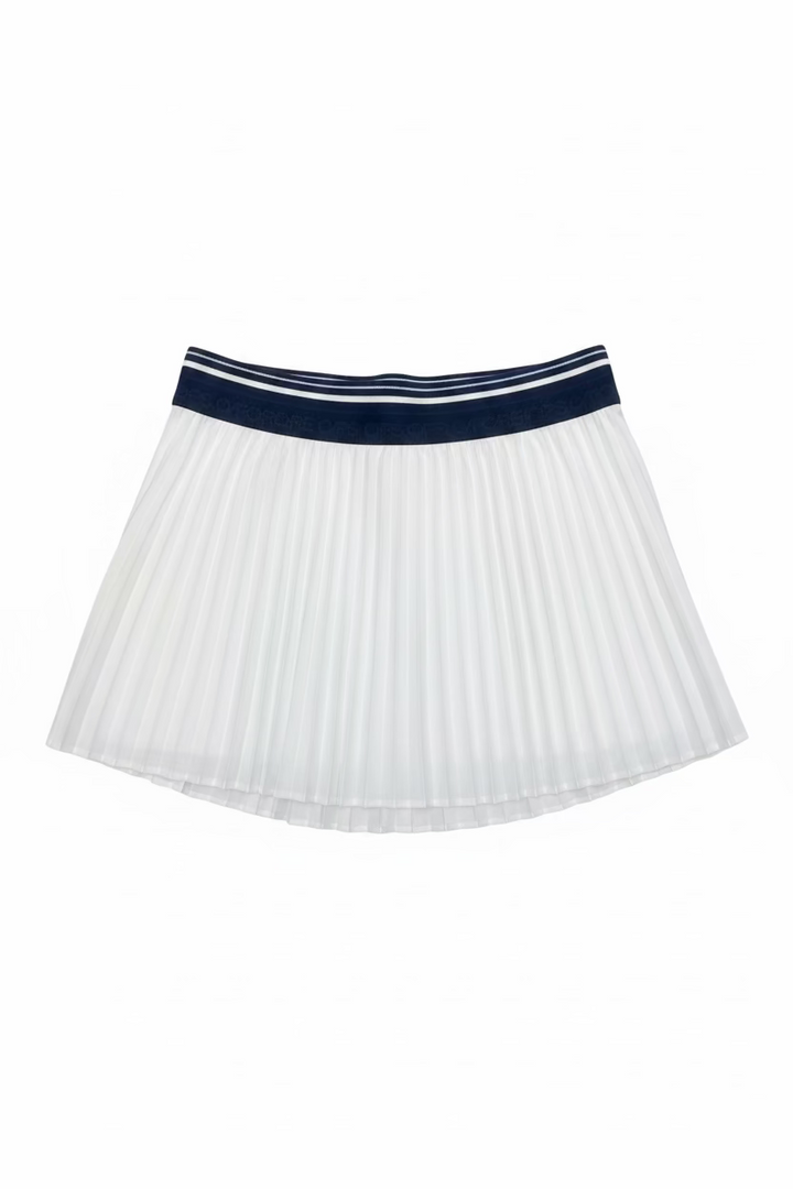 G/FORE Womens Micropleat Stretch Woven Skort (13') - Snow/Navy