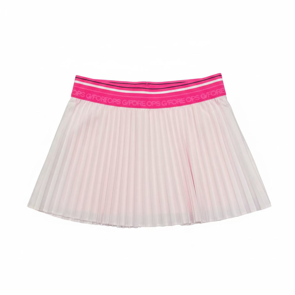G/FORE Womens Micropleat Stretch Woven Skort (13') - Blush/Pretty Pink