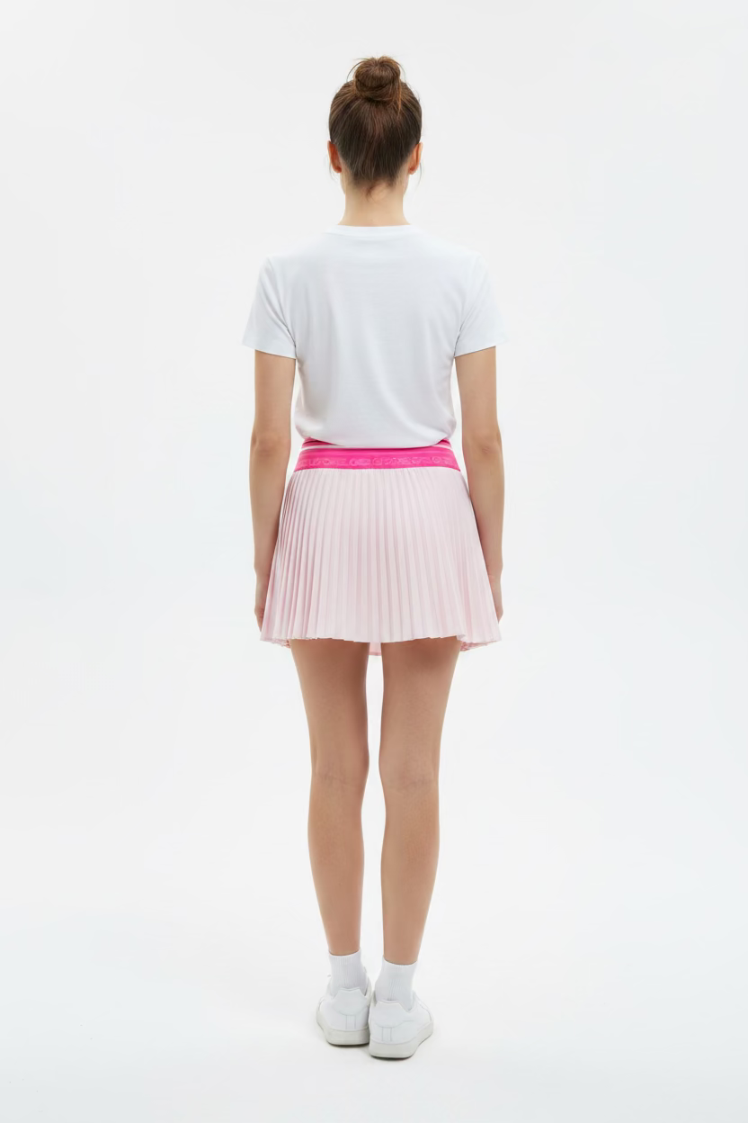 G/FORE Womens Micropleat Stretch Woven Skort (13') - Blush/Pretty Pink