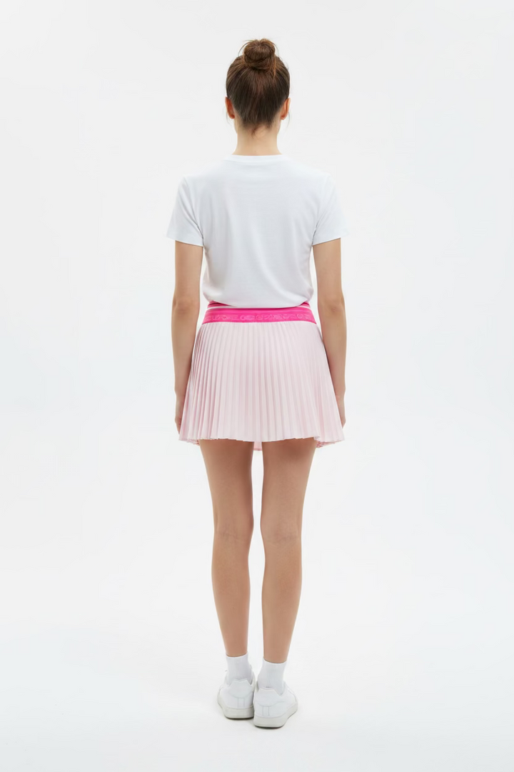 G/FORE Womens Micropleat Stretch Woven Skort (13') - Blush/Pretty Pink