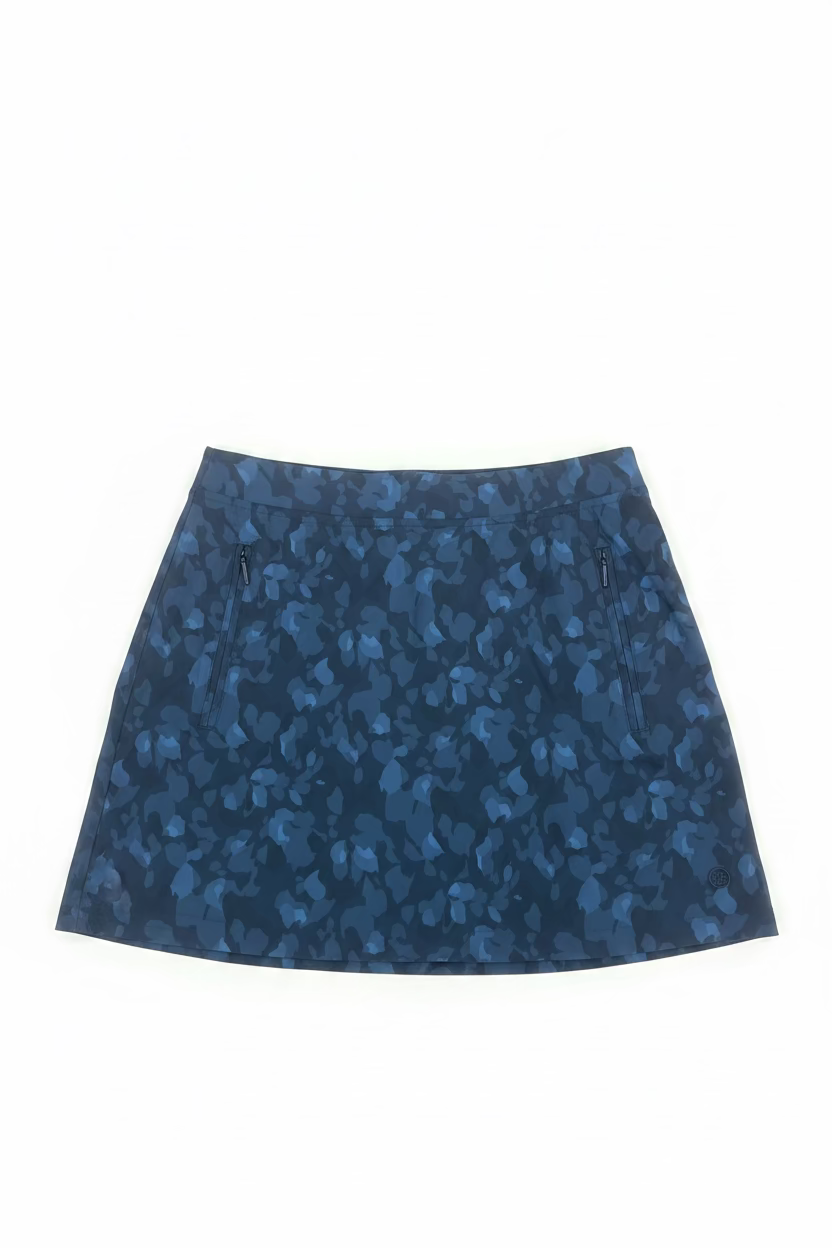 G/FORE Womens Camo Silky Tech Nylon Skort (15') - Twilight