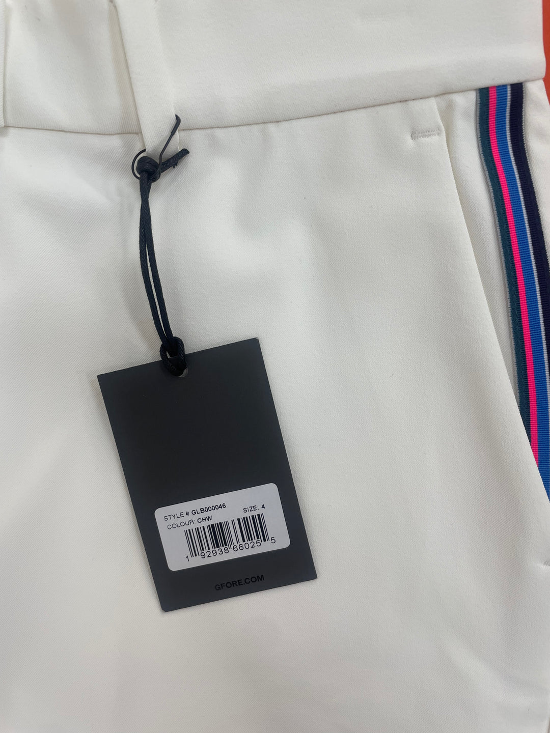 G/FORE Womens Straight Leg Pant - Chalk White - Size 4
