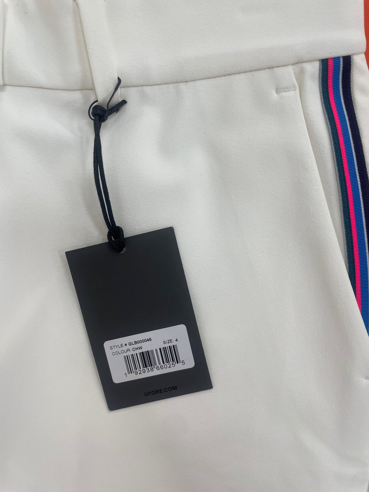 G/FORE Womens Straight Leg Pant - Chalk White - Size 4