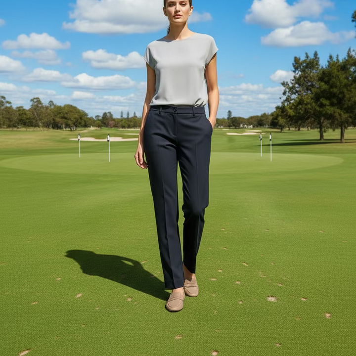 G/FORE Womens Wool Straight Leg Pant - Onyx - Size 4