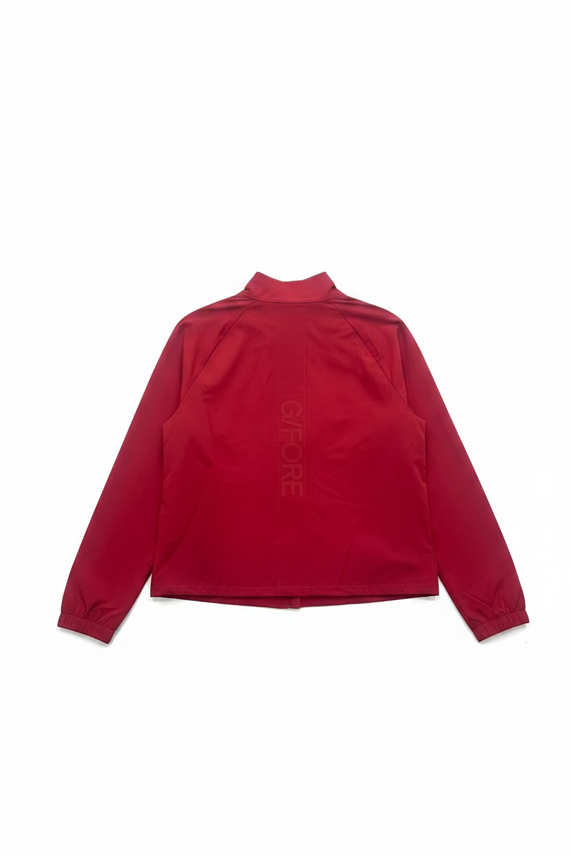 G/FORE Womens Long Sleeve Zip Stretch Windbreaker Jacket - Classic Red