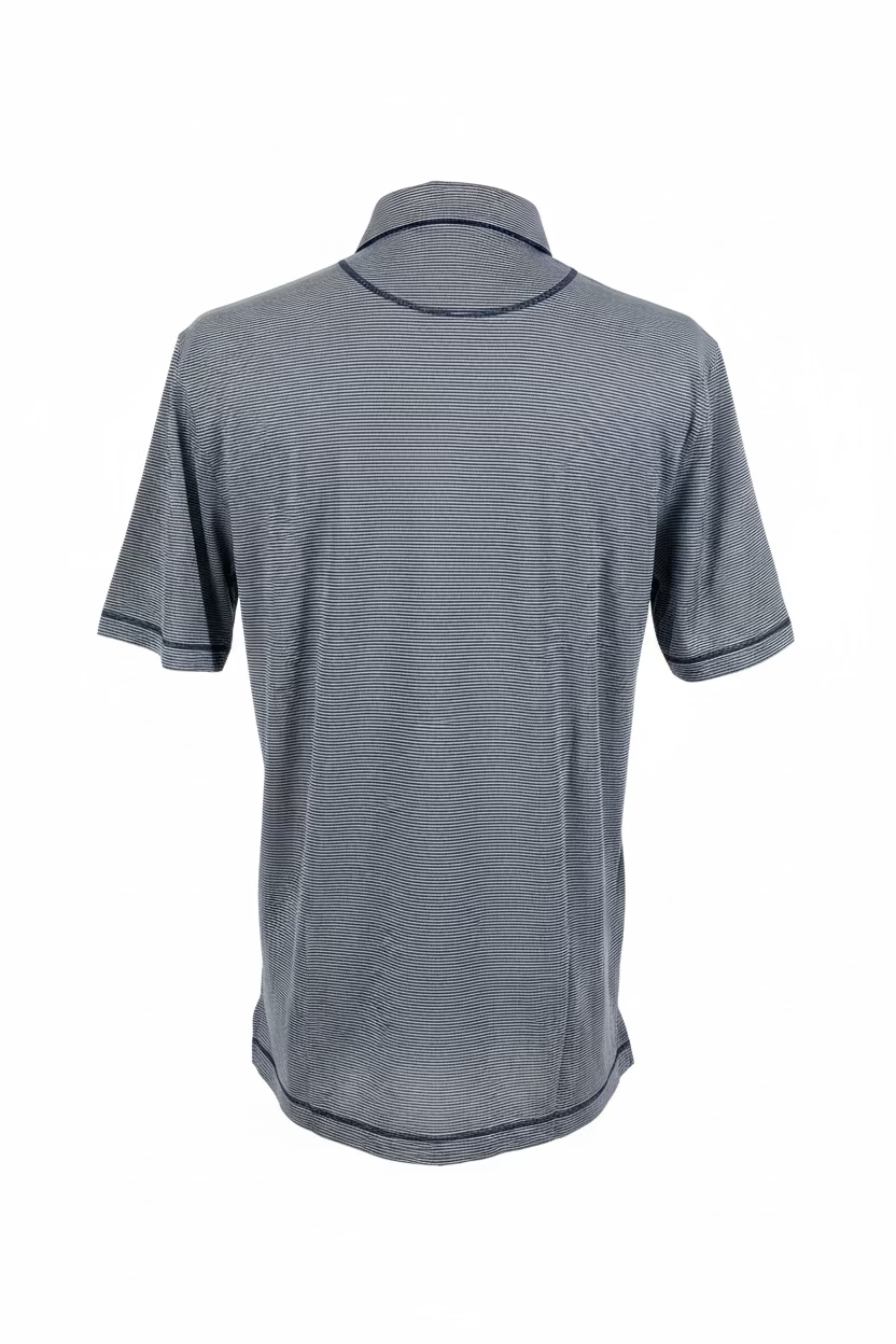 Golftini Mens Parker Polo - Navy Stripe
