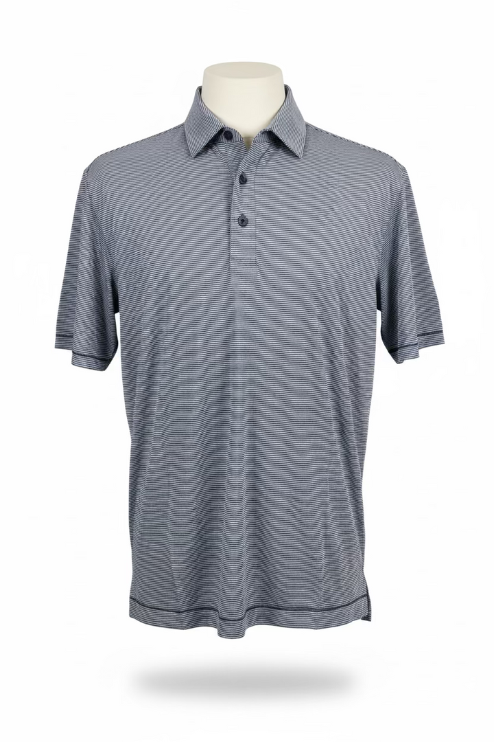 Golftini Mens Parker Polo - Navy Stripe