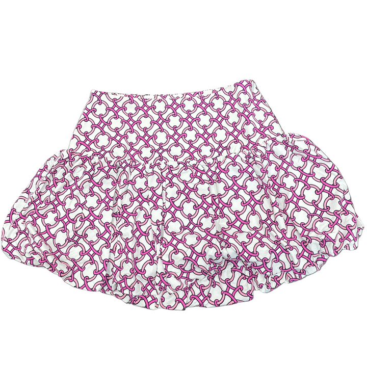 G-lifestyle Women's Pink Rings Skort (15') -White/Pink