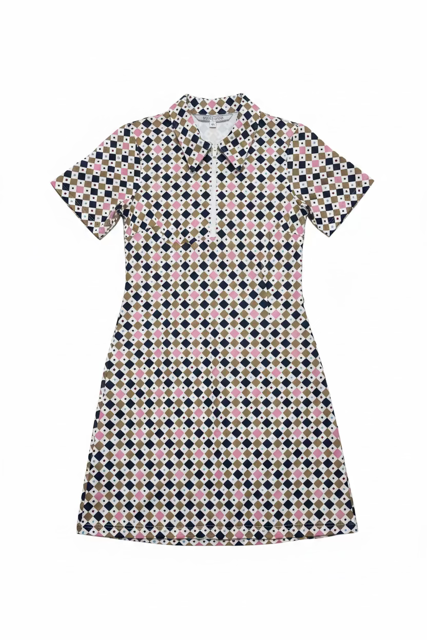 Smith & Quinn Womens Ottolie Short Sleeve Zip Dress - French Title