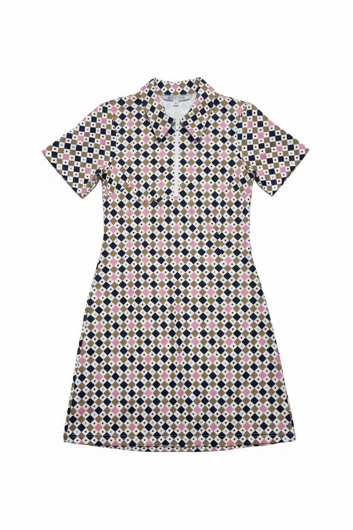 Smith & Quinn Womens Ottolie Short Sleeve Zip Dress - French Title