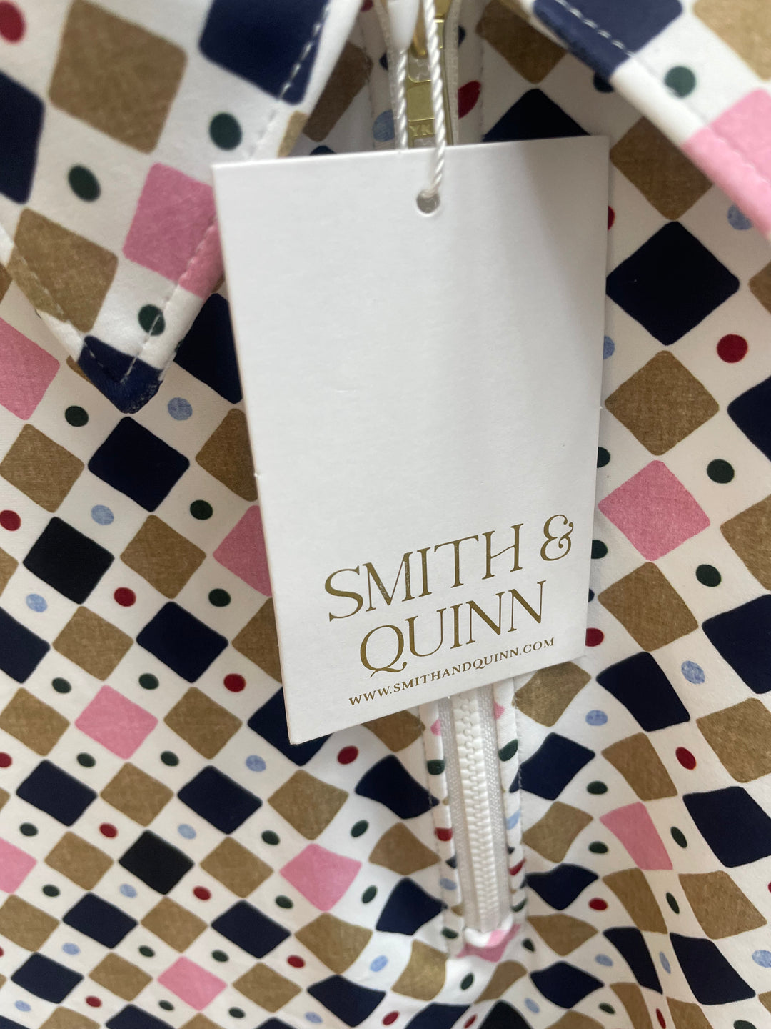 Smith & Quinn Womens Ottolie Short Sleeve Zip Dress - French Title