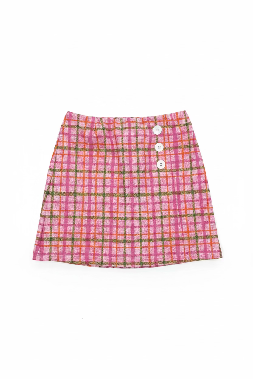 Smith & Quinn Womens Tate Skort (16') - Pomegranite Plaid