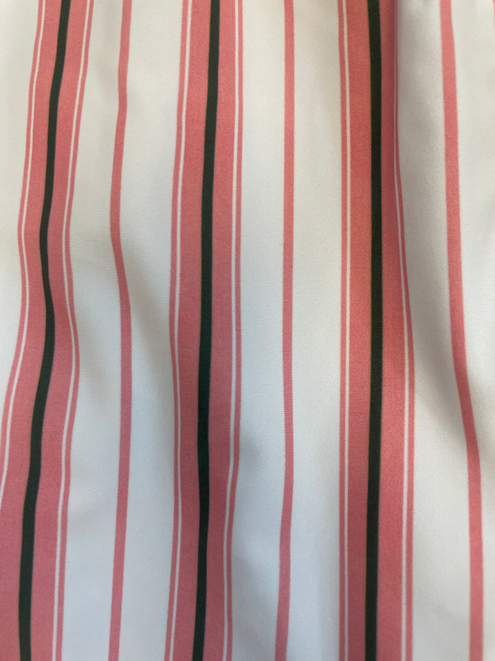 Smith & Quinn Womens Blaire Stretch Macaron Stripe Skort (15') - Pink/White/Green