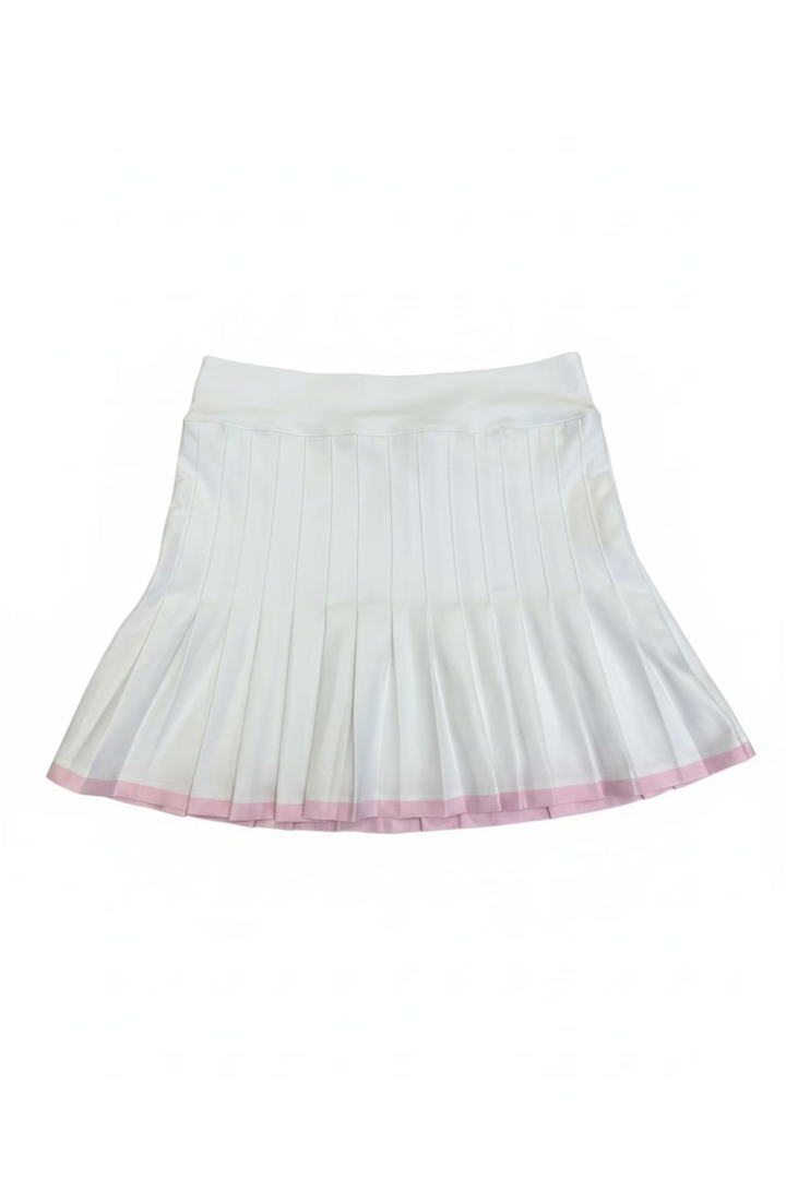 Smith & Quinn Womens Gwen Pleated Skort (14.5') - White/Orchird
