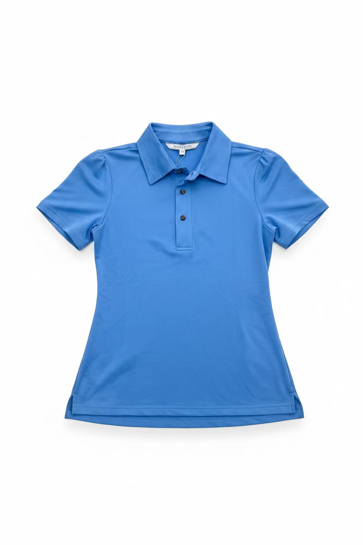 Smith & Quinn Womens Reagan Short Sleeve Button Polo - Hydrangea