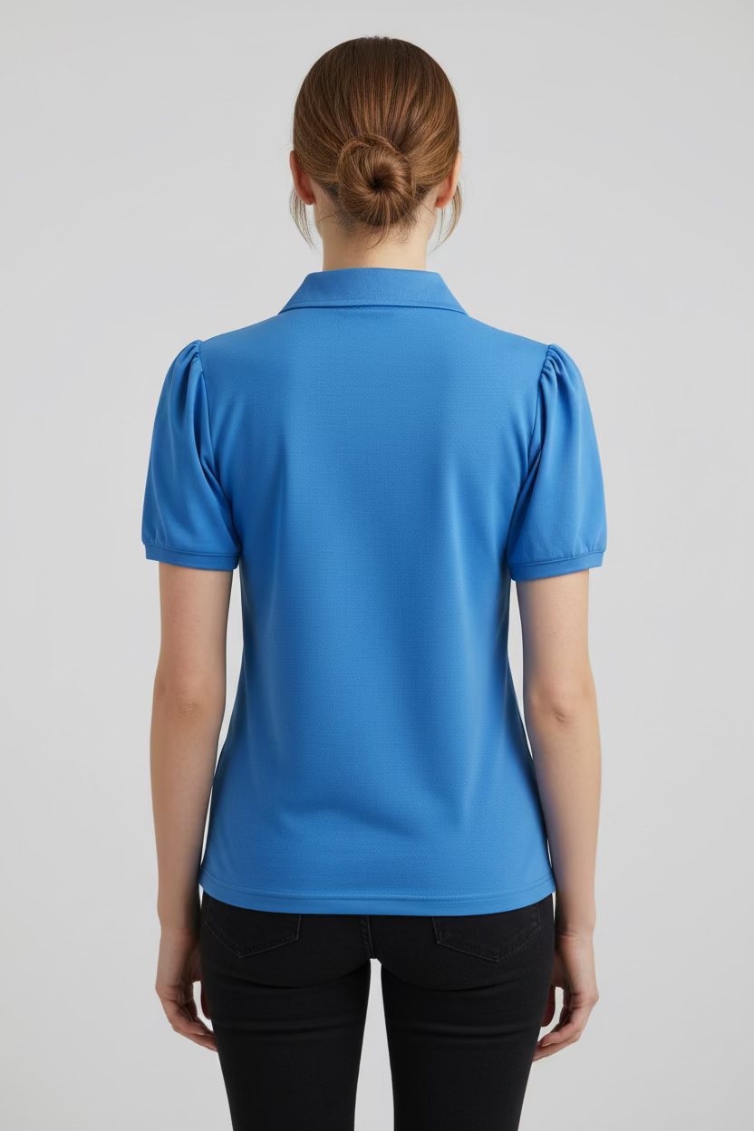 Smith & Quinn Womens Reagan Short Sleeve Button Polo - Hydrangea