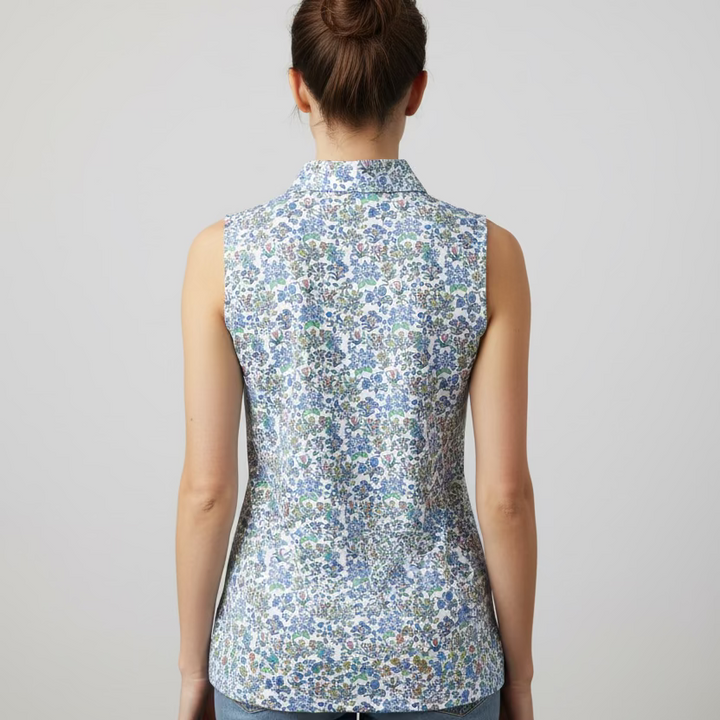 Smith & Quinn Alice Quarter Button Sleeveless Top - Spring Forever