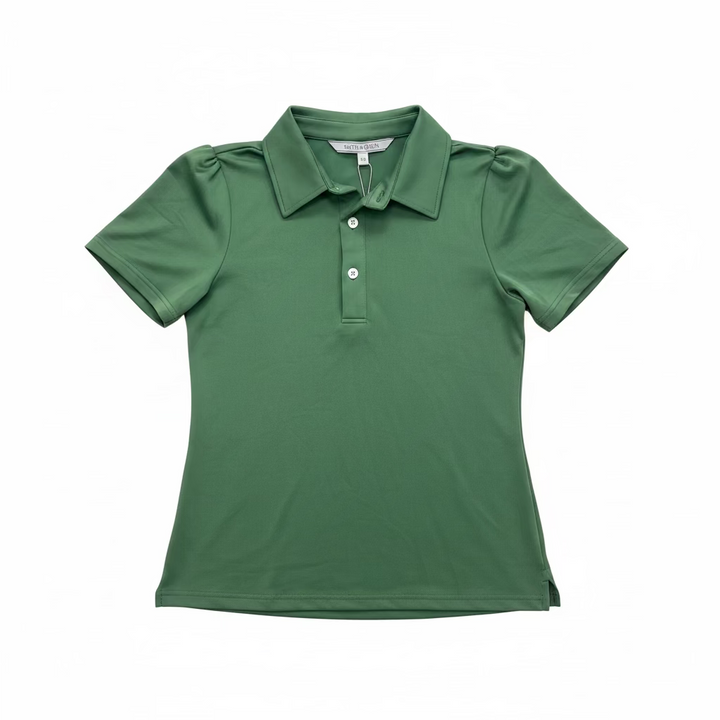 Smith & Quinn Womens Reagan Short Sleeve Button Polo - Forest Green