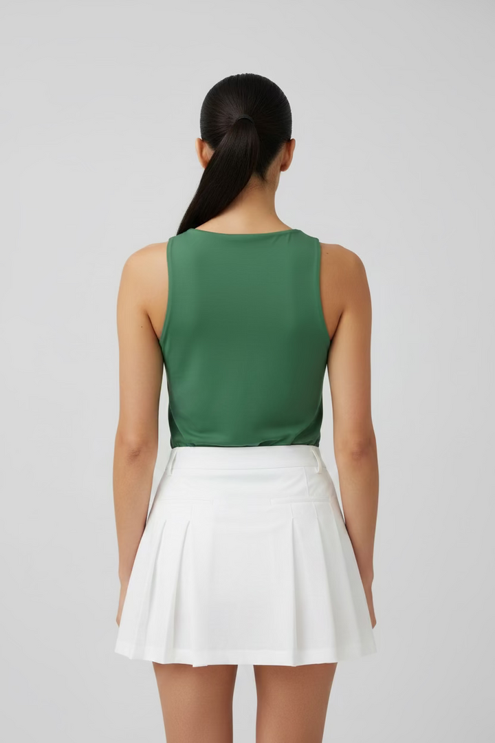 Smith & Quinn Womens Avalon Sleeveless Top - Forest Green