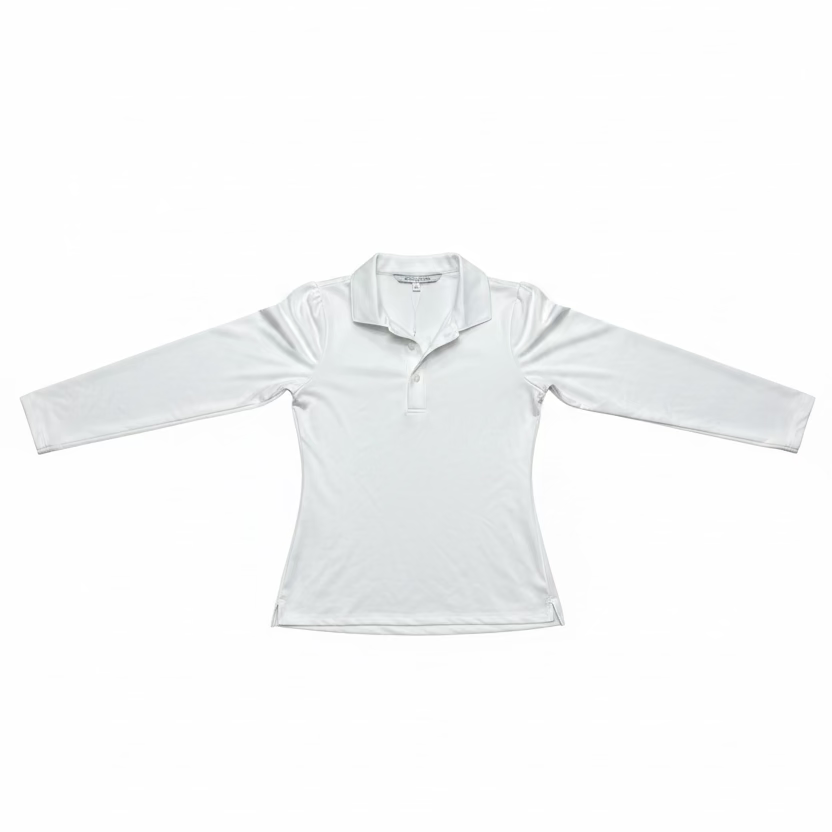 Smith & Quinn Womens Jean Long Sleeve Polo - White