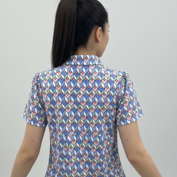Smith & Quinn Womens Reagan Button Short Sleeve Polo - Club Title